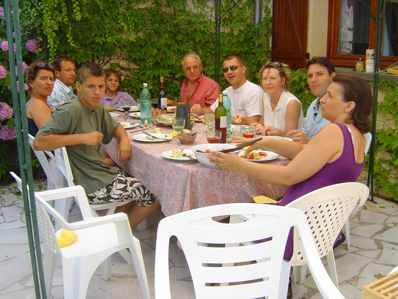parents et enfants  djeuner